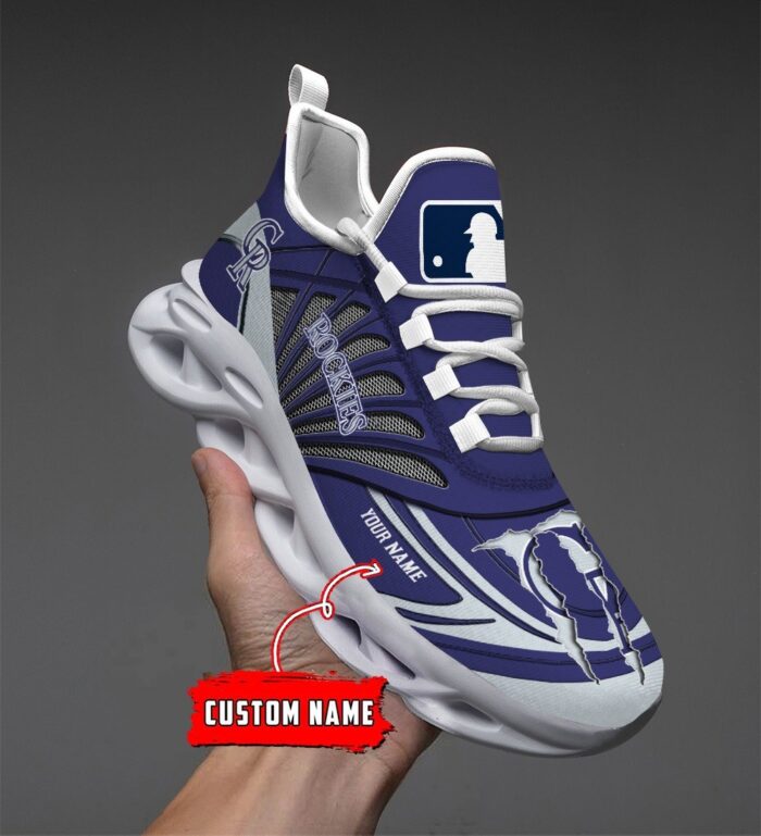 USA MLB Colorado Rockies Max Soul Sneaker Custom Name 88K2023