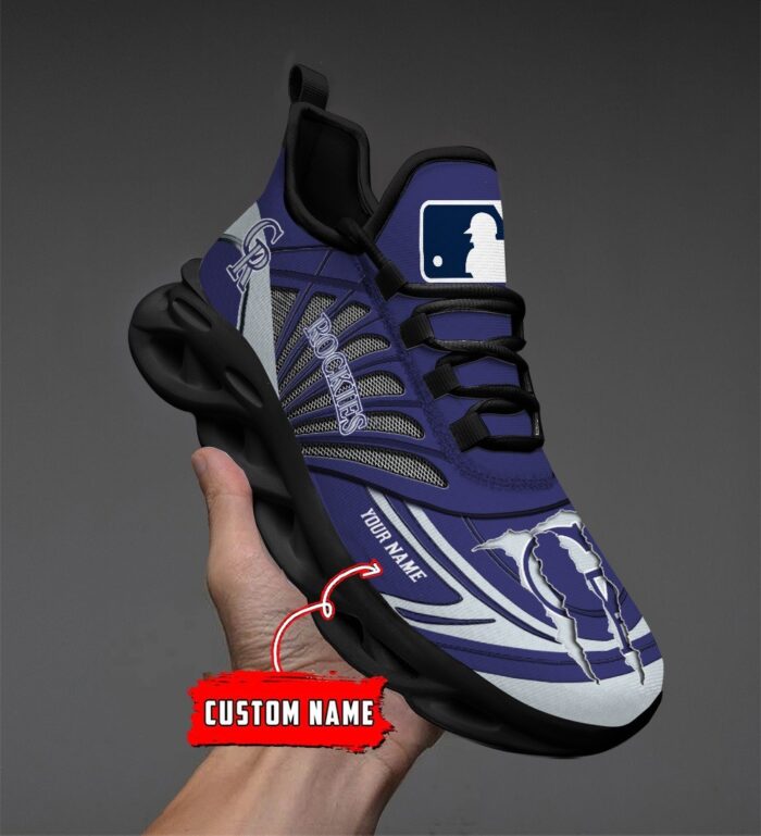 USA MLB Colorado Rockies Max Soul Sneaker Custom Name 88K2023