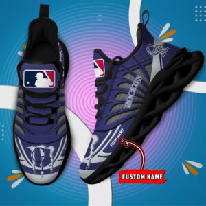 USA MLB Colorado Rockies Max Soul Sneaker Custom Name 88K2023