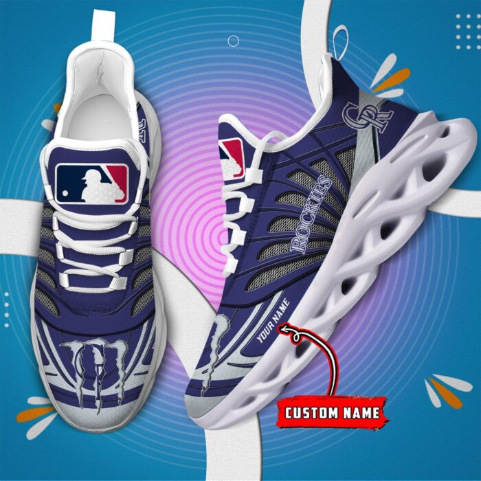 USA MLB Colorado Rockies Max Soul Sneaker Custom Name 88K2023