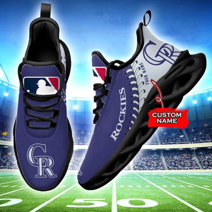 USA MLB Colorado Rockies Max Soul Sneaker Custom Name Ver 1