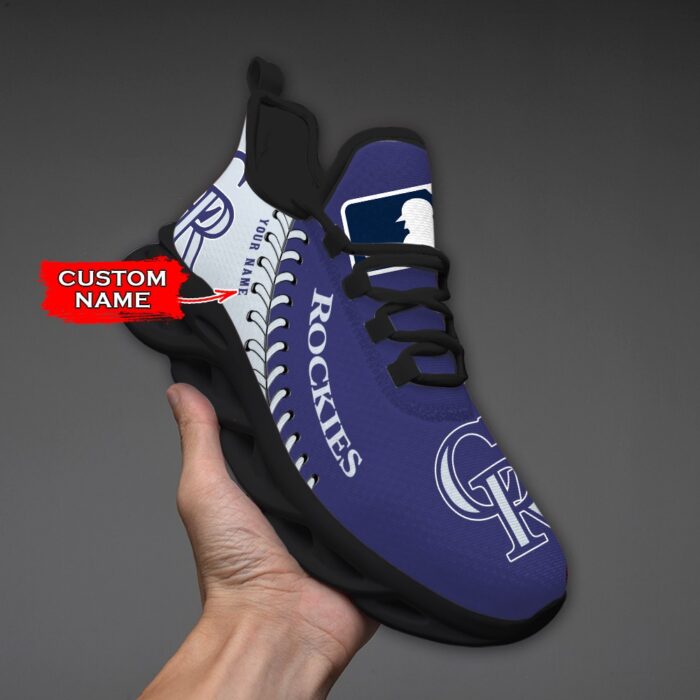 USA MLB Colorado Rockies Max Soul Sneaker Custom Name Ver 1