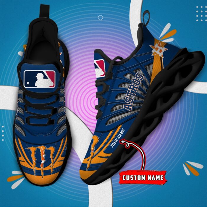 USA MLB Houston Astros Max Soul Sneaker Custom Name 88K2023