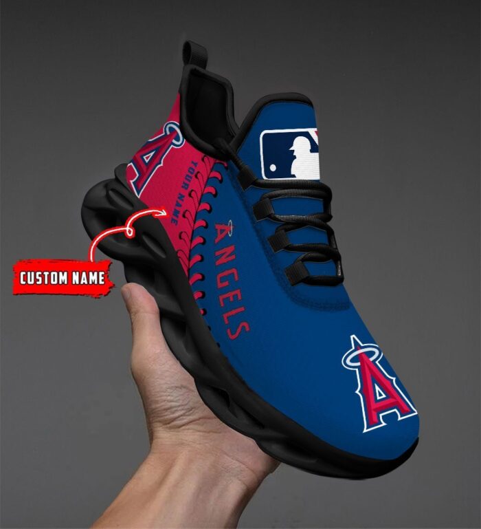 USA MLB Los Angeles Angels Max Soul Sneaker Custom Name 87K2023