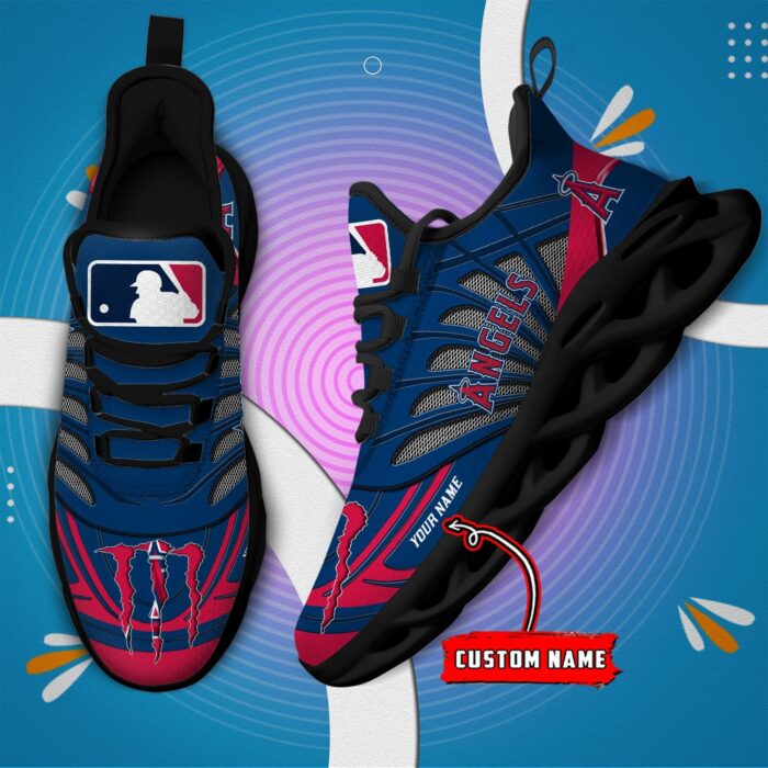 USA MLB Los Angeles Angels Max Soul Sneaker Custom Name 88K2023