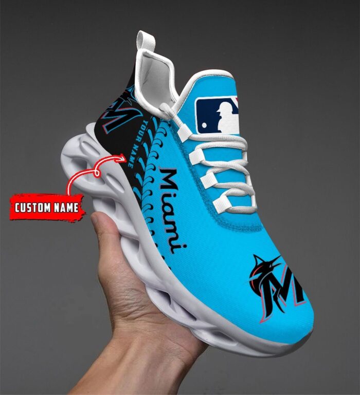 USA MLB Miami Marlins Max Soul Sneaker Custom Name 87K2023