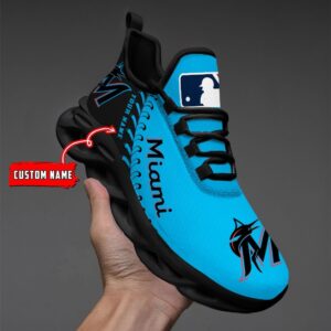 USA MLB Miami Marlins Max Soul Sneaker Custom Name 87K2023