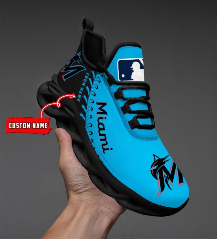 USA MLB Miami Marlins Max Soul Sneaker Custom Name 87K2023