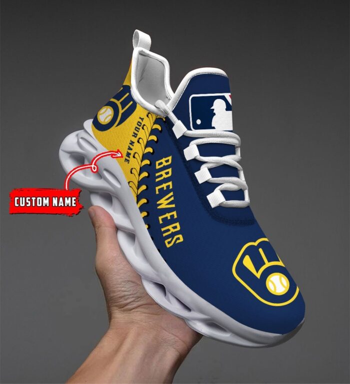 USA MLB Milwaukee Brewers Max Soul Sneaker Custom Name 87K2023