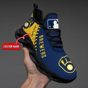 USA MLB Milwaukee Brewers Max Soul Sneaker Custom Name 87K2023