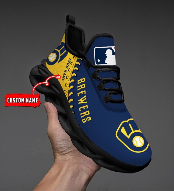 USA MLB Milwaukee Brewers Max Soul Sneaker Custom Name 87K2023