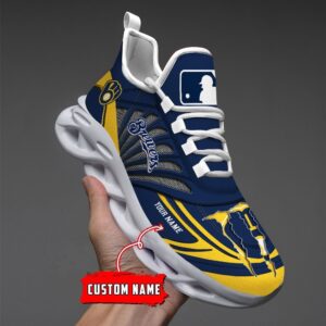 USA MLB Milwaukee Brewers Max Soul Sneaker Custom Name 88K2023