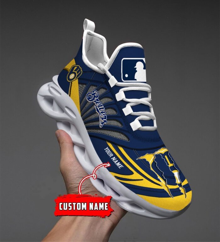 USA MLB Milwaukee Brewers Max Soul Sneaker Custom Name 88K2023