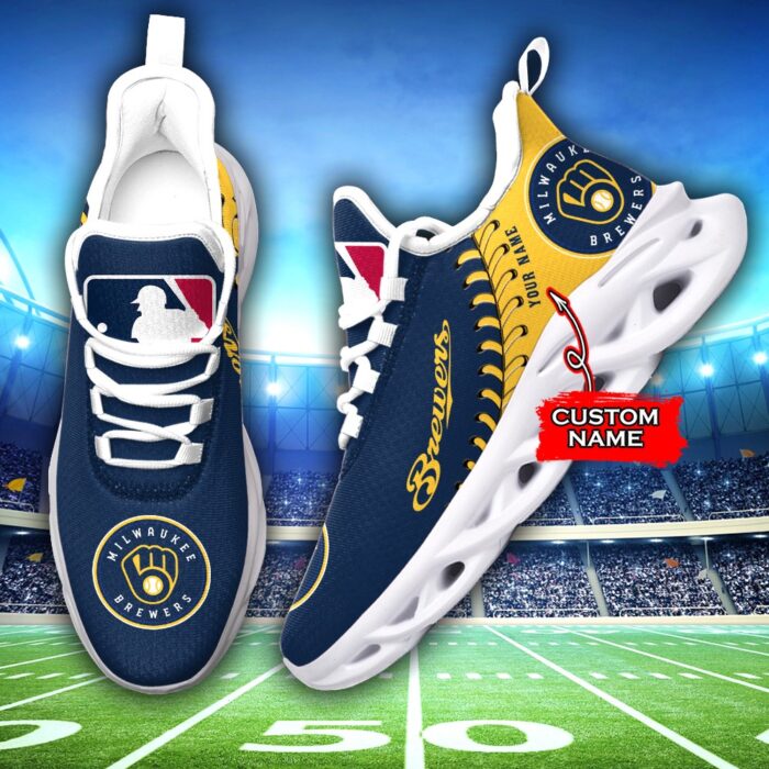 USA MLB Milwaukee Brewers Max Soul Sneaker Custom Name Ver 1