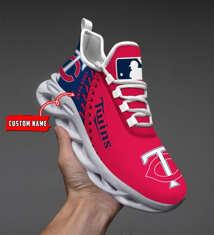 USA MLB Minnesota Twins Max Soul Sneaker Custom Name 87K2023