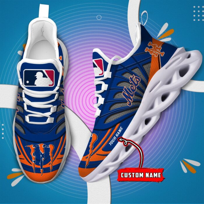 USA MLB New York Mets Max Soul Sneaker Custom Name 88K2023