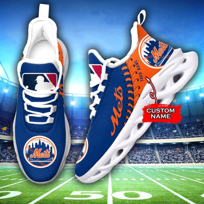 USA MLB New York Mets Max Soul Sneaker Custom Name Ver 1