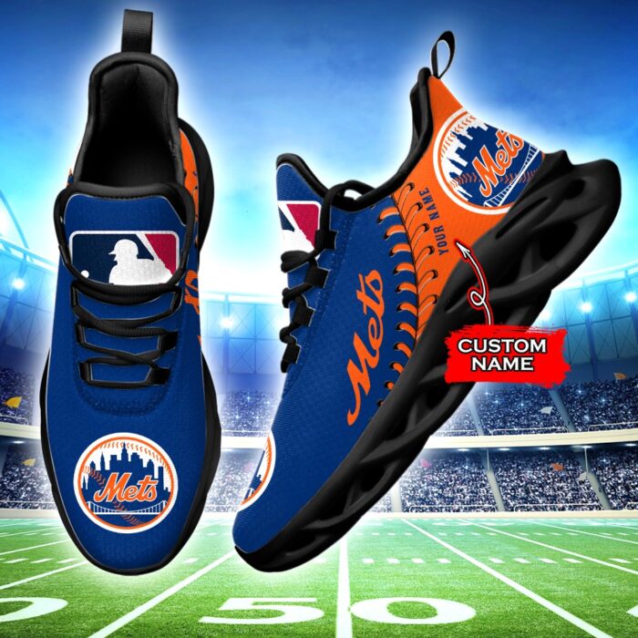 USA MLB New York Mets Max Soul Sneaker Custom Name Ver 1