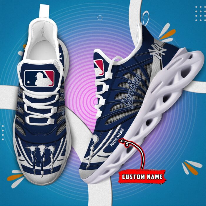 USA MLB New York Yankees Max Soul Sneaker Custom Name 88K2023