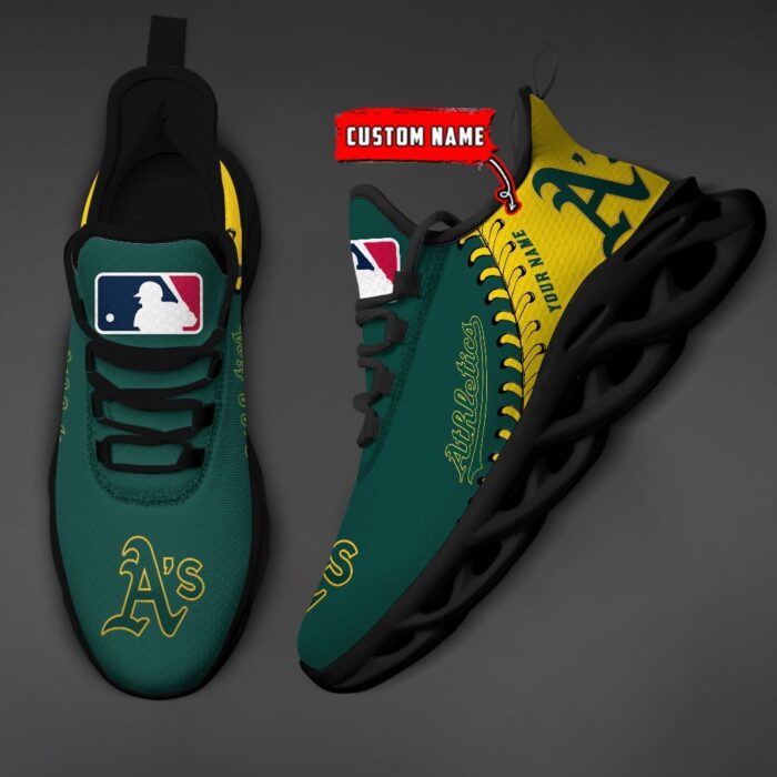 USA MLB Oakland Athletics Max Soul Sneaker Custom Name 87K2023