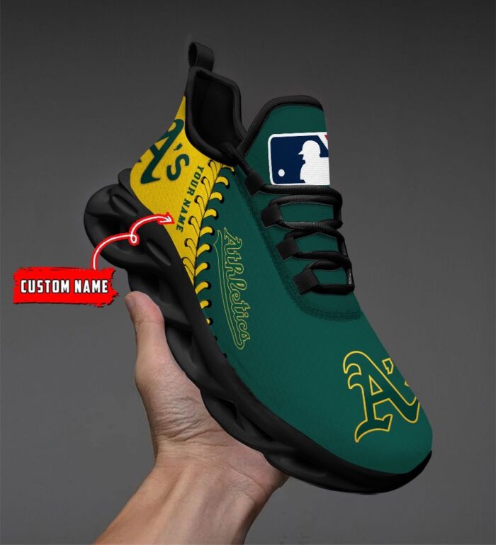 USA MLB Oakland Athletics Max Soul Sneaker Custom Name 87K2023