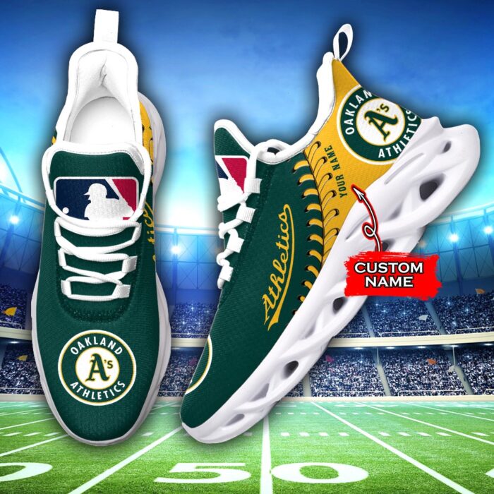 USA MLB Oakland Athletics Max Soul Sneaker Custom Name Ver 1