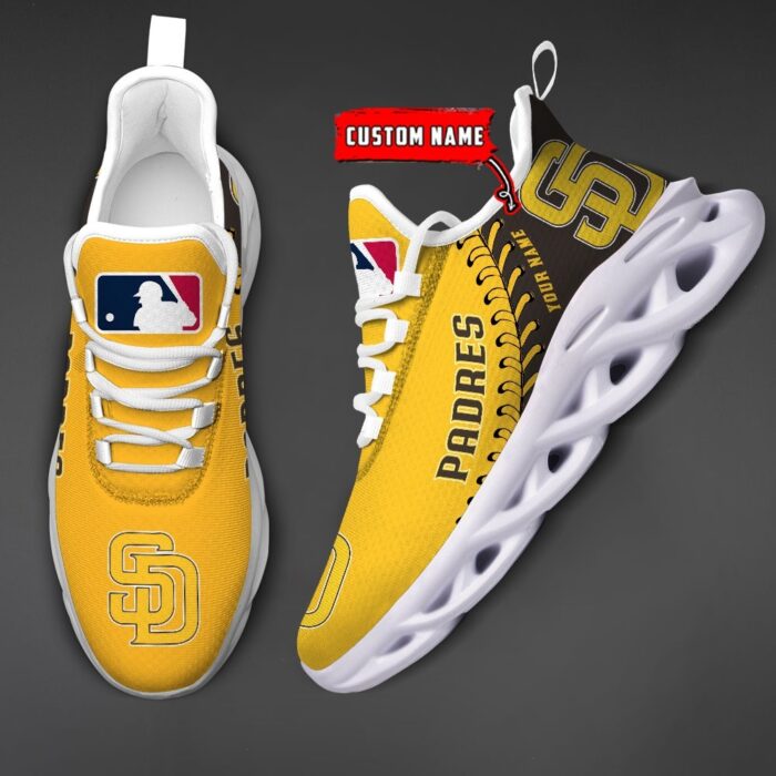 USA MLB San Diego Padres Max Soul Sneaker Custom Name 87K2023