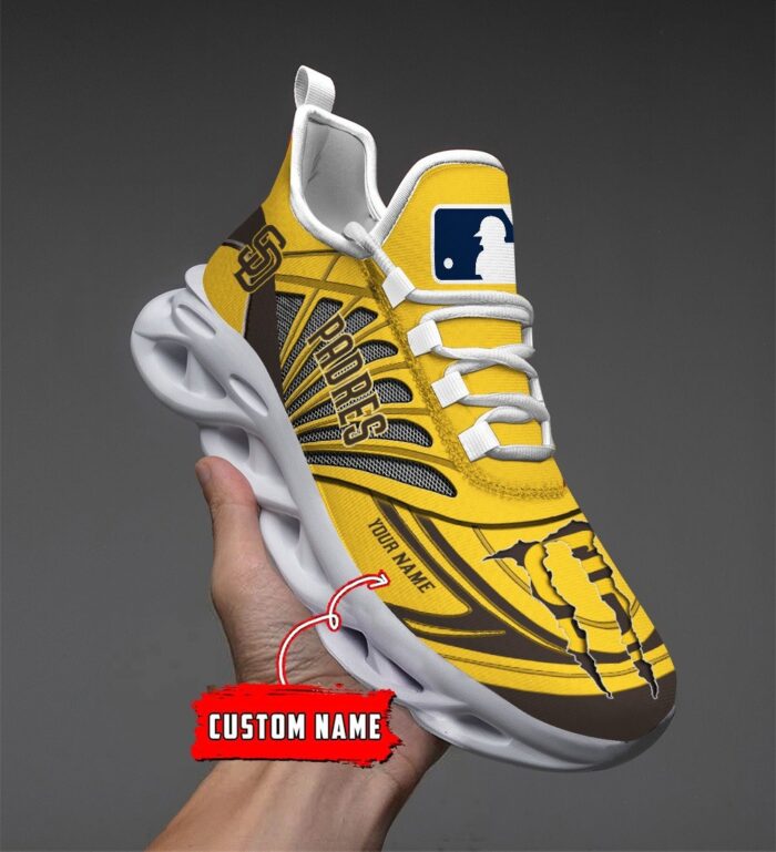 USA MLB San Diego Padres Max Soul Sneaker Custom Name 88K2023