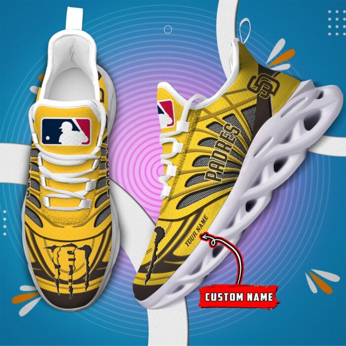 USA MLB San Diego Padres Max Soul Sneaker Custom Name 88K2023