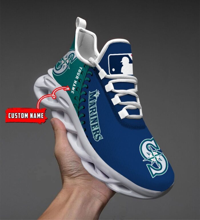 USA MLB Seattle Mariners Max Soul Sneaker Custom Name 87K2023