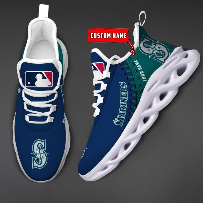 USA MLB Seattle Mariners Max Soul Sneaker Custom Name 87K2023