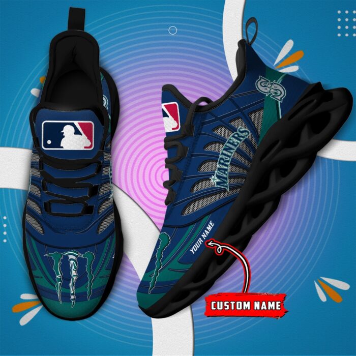 USA MLB Seattle Mariners Max Soul Sneaker Custom Name 88K2023