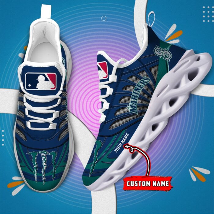 USA MLB Seattle Mariners Max Soul Sneaker Custom Name 88K2023