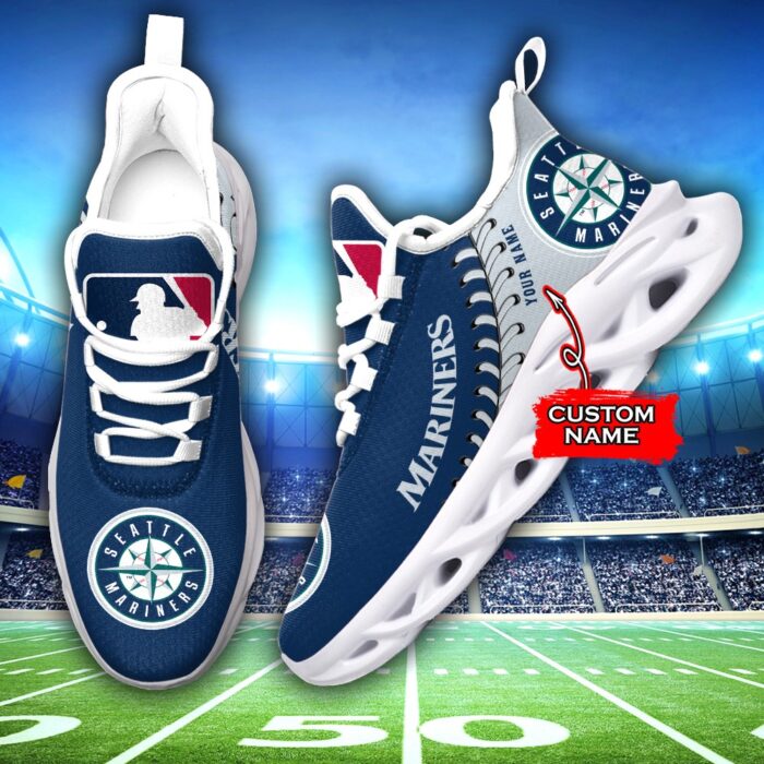 USA MLB Seattle Mariners Max Soul Sneaker Custom Name Ver 1