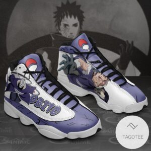 Uchiha Obito Jd13 Sneakers Custom Anime Air Jordan 13 Shoes