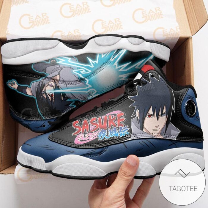 Uchiha Sasuke Sneakers Custom Anime Air Jordan 13 Shoes