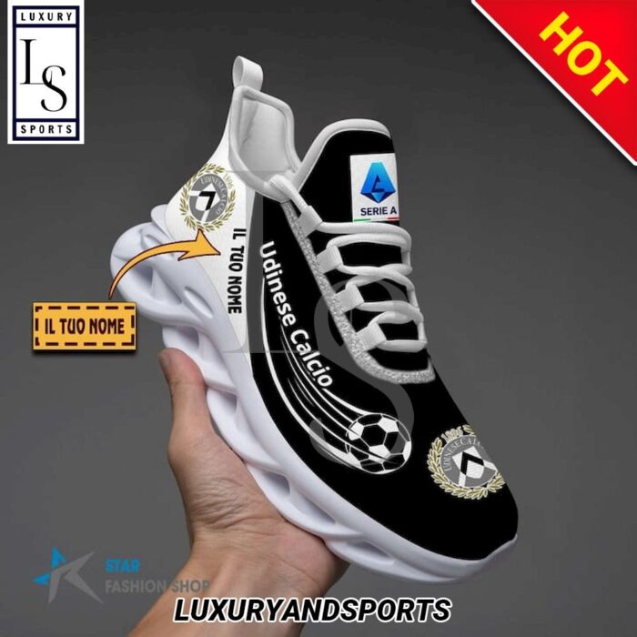 Udinese Calcio Custom Name Black Max Soul Shoes