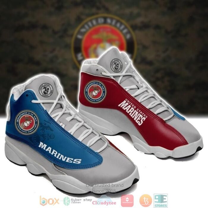 United States Marine Corps Big Logo 28 Gift Air Jordan 13 Sneaker Shoes