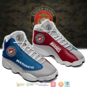 United States Marine Corps Big Logo Air Jordan 13 Sneaker Shoes