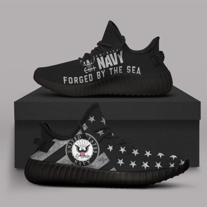 United States Us Navy Black Runing Yeezy Shoes Sport Sneakers