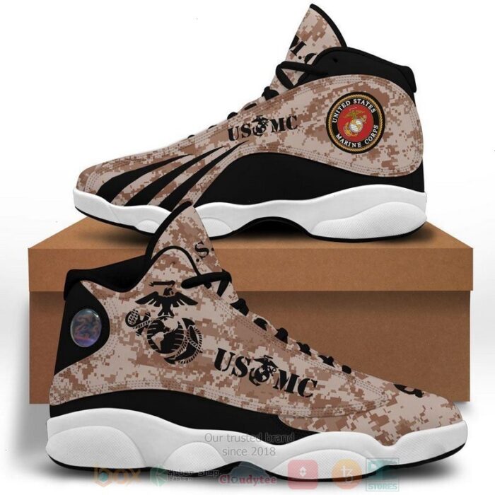 Usmc United States Marine Corps Camo Air Jordan 13 Shoes