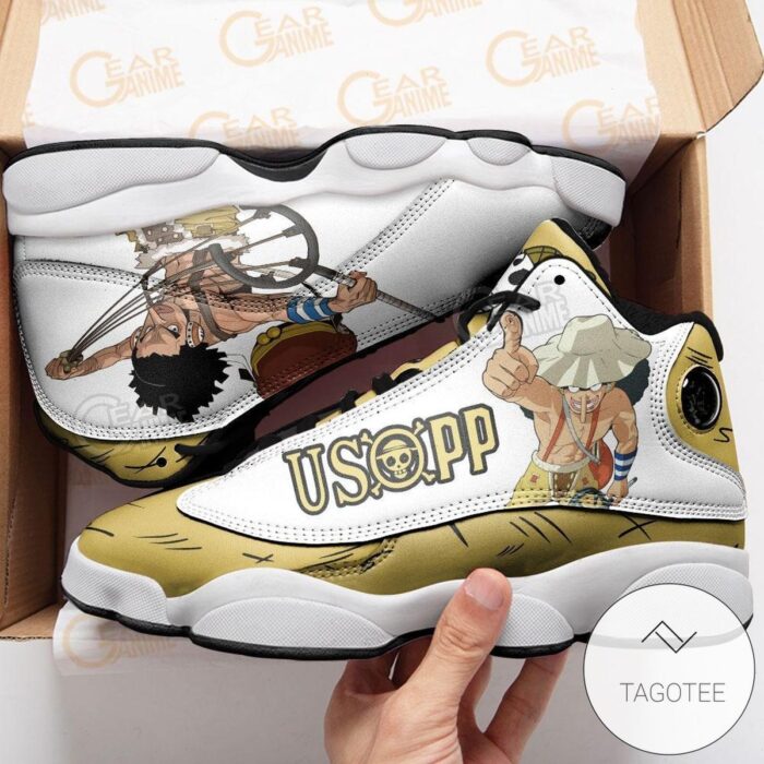 Usopp Sneakers Custom Anime One Piece Air Jordan 13 Shoes