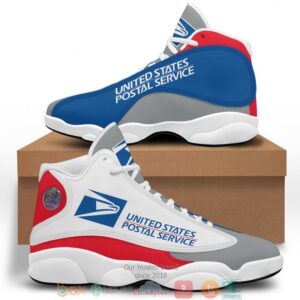 Usps United States Postal Service Logo Bassic Air Jordan 13 Sneaker Shoes