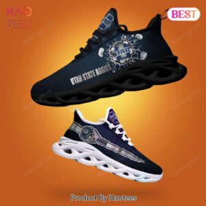 Utah State Aggies NCAA Blue Color Max Soul Shoes for Fans