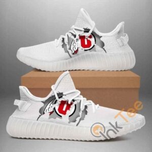 Utah Utes Custom Shoes Personalized Name Yeezy Sneakers