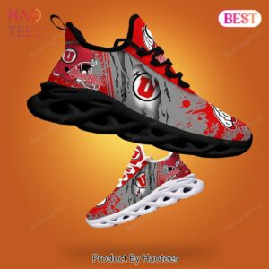 Utah Utes NCAA Grey Mix Red Max Soul Shoes