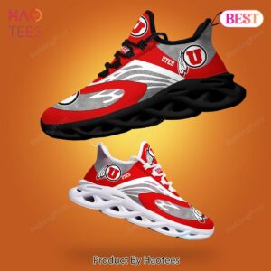 Utah Utes NCAA Red Black Grey Max Soul Shoes