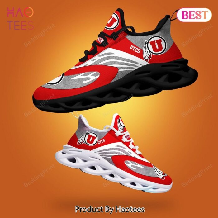 Utah Utes NCAA Red Black Grey Max Soul Shoes