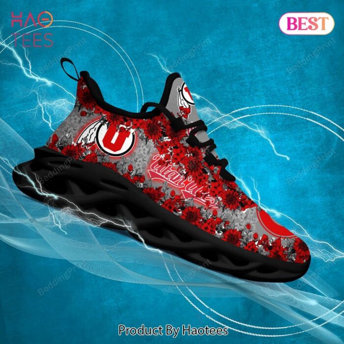 Utah Utes NCAA Red Flower Max Soul Shoes