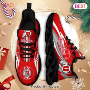 Utah Utes NCAA Red Grey Color Max Soul Shoes